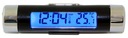 Автомобильный термометр ЧАСЫ LCD цифровой синий