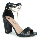 CARINII B8629 САНДАЛИИ НА ШПИЛЬКЕ КОЖАНЫЕ ЧЕРНЫЕ 37