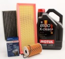 ФИЛЬТРЫ + МАСЛО MOTUL 5W30 AUDI A4 B8 2.0 TDI CGLC