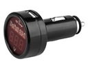 USB ЗАРЯДКА ДЛЯ ЗАЖИГАЛКИ С ВОЛЬТМЕТРОМ 12/24В