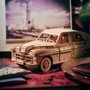 3D Модель Деревянного Пазла Маленькая История - Auto FSO Warszawa M20 PRL