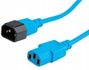 Удлинительный кабель питания C13/C14, синий, 0,8 м