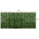 Искусственное покрытие из плюща для живой изгороди для стены балкона, зеленый коврик, растение 3 м