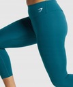 GYMSHARK LEGGINSY DAMSKIE SPORTOWE 7/8 GŁADKIE S 0Z3E6_B* Rozmiar S