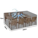 Poťah na záhradný nábytok Stôl 240 x 160 x 72 cm EAN (GTIN) 5903624410246