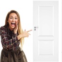 ВНУТРЕННИЕ ДВЕРИ ДЛЯ ВАННОЙ, БЕЛЫЕ DRE NESTOR 10, РАЗМЕРЫ С ФАЛЬЦЕМ