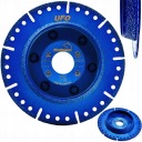 АЛМАЗНЫЙ ДИСК UFO ДЛЯ РЕЗКИ И СНЯТИЯ ФАСКИ С ЧУГУННОЙ ТРУБЫ ПВХ 125 ММ 22,2