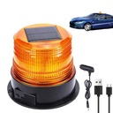 OBROTOWA LAMPA OSTRZEGAWCZA KOGUT LED BŁYSKU SŁONECZNEGO PODSTAWĄ MAGNETYCZ