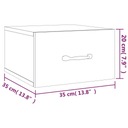vidaXL Závesný nočný stolík, dub sonoma, 35x35x20 cm Kód výrobcu 812858
