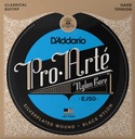 Струны для классической гитары EJ50, черные нейлоновые PRO-ARTE D'Addario