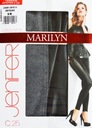 MARILYN legginsy grey/black z lateksem JENIFER S/M