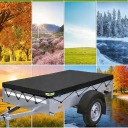 ЧОХОЛ NA PRZYCZEPE 500KG 750KG 214X122CM OXFORD ODPORNY NA UV ЧОРНИЙ  (18547704643) фото min 9