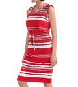 U.S. Polo Assn. midi šaty červené pruhy M EAN (GTIN) 8907797277436