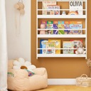 SoBuy Настенная полка для детских книг и газетный шкаф для офиса KMB08-W