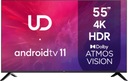UD TV 55 ДЮЙМОВ LED 4K UHD ANDROID SMART TV DVB T T2 HEVC THIN