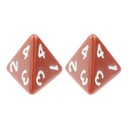 НАБОР ИЗ 2 КОРИЧНЕВЫХ ЧЕТЫРЕХГРАННЫХ КУБИКОВ ДЛЯ РПГ D4