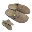 Удобные шлепанцы Traczyk Натуральная кожа бежевая fusbet R.41