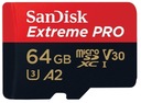 Karta EXTREME PRO microSD 64GB 170/U3 A2 (Január 2024) Stav balenia originálne