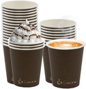 КОРИЧНЕВЫЕ БУМАЖНЫЕ СТАКАНКИ ДЛЯ КОФЕ, ХОЛОДНЫХ ГОРЯЧИХ НАПИТКОВ, 250мл