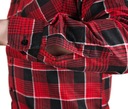 Мужская фланелевая рабочая рубашка 100% ХЛОПОК красная клетчатая рубашка -3XL