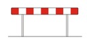 Знак щита плотины U20a U20 175 x 25 см 1750 x 250
