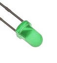 Светодиод диффузионный зеленый 3мм - 10 шт.