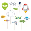 ФОТРЕКВИЗИТ КОСМИЧЕСКАЯ ракета ДЕНЬ РОЖДЕНИЯ 12 шт.