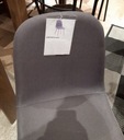 JYSK JONSTRUP черный бархатный чехол на стул в скандинавском стиле