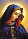 Matka Boska Bolesna Święty obraz CANVAS 60x80 Szerokość produktu 60 cm