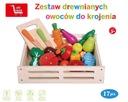 Drevená zelenina ovocie na magnet na krájanie XXL Hĺbka produktu 23.5 cm