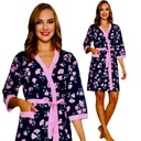 ЖЕНСКИЙ ТОНКИЙ ХЛОПКОВЫЙ ХАЛАТ С ЗАВЯЗКОЙ/КАРМАНОМ