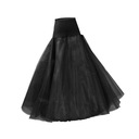 Dlhá sukňa s elastickým pásom v páse, čierna Dominujúci materiál akryl