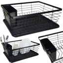 ЧЕРНАЯ ПОДСТАВКА ДЛЯ СУШИЛКИ ПОСУДЫ С ПОДДОНОМ