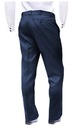 Мужские классические, темно-синие, утолщенные строгие брюки 120/178 со складкой.