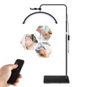 КОСМЕТИЧЕСКАЯ ЛАМПА ДЛЯ НАРАЩИВАНИЯ РЕСНИЦ И ТАТУАЦИИ ARC LED 36Вт торшер ЧЕРНЫЙ