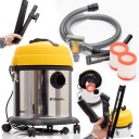 Промышленный пылесос без мешка Riwall Pro Ferdek 2500 для сбора пыли в мастерских