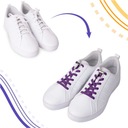 Эластичные шнурки из полиэстера фиолетового цвета.