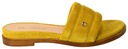 Klapki Carinii B8914 505-000-F72 Skórzane Żółte Oryginalne opakowanie producenta pudełko