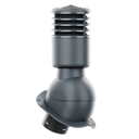 ИЗОЛИРОВАННЫЙ вентиляционный дымоход SMART fi125 АНТРАЦИТ 7016 металлочерепица