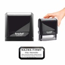 Штамп COMPANY STAMP офисный TRODAT 4912 на 6 строк с ЛАСТИКОМ + ДИЗАЙН