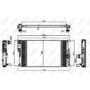 NRF 58413 CHLODNICA, SISTEMA DE REFRIGERACIÓN DEL MOTOR 