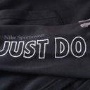 Nike bluza z kapturem kangurka czarna DD6218-010 S Wzór dominujący bez wzoru