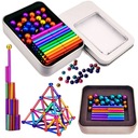 НАБОР МАГНИТНЫХ ШАРИКОВ NEOCUBE RAINBOW BLOCK 152 шт. РАСШИРЯЮТ СВОЕ ТВОРЧЕСТВО