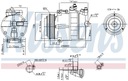 NISSENS 89022 COMPRESOR ACONDICIONAMIENTO 