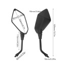 2PCS МОТОЦИКЛЕТНІ ЗЕРКАЛО ВНУТРІШНЄ WLOKNO WEGLOWE 22 MM УНІВЕРСАЛЬНІ QE  (17899001900) фото min 9