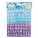 ПЛАСТИКОВЫЙ ШАБЛОН ЦИФР И БУКВ