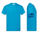 T-SHIRT KOSZULKA FRUIT OF THE LOOM azure blue L Rozmiar L