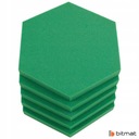 Акустическая пена Шестигранник 5см темно-зеленая, декоративное улучшение акустики