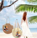 НАРЕМЕННАЯ СУМКА А4 WRAPPED BOHO BASKET BEACH FOR THE BEACH + БРЕЛОК