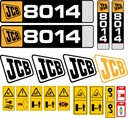 PEGATINAS JCB 8014 MINIKOPARKA LAMINOWANE 